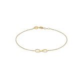Fine Infinity Yellow Gold Bracelet - Dracakis Jewellers